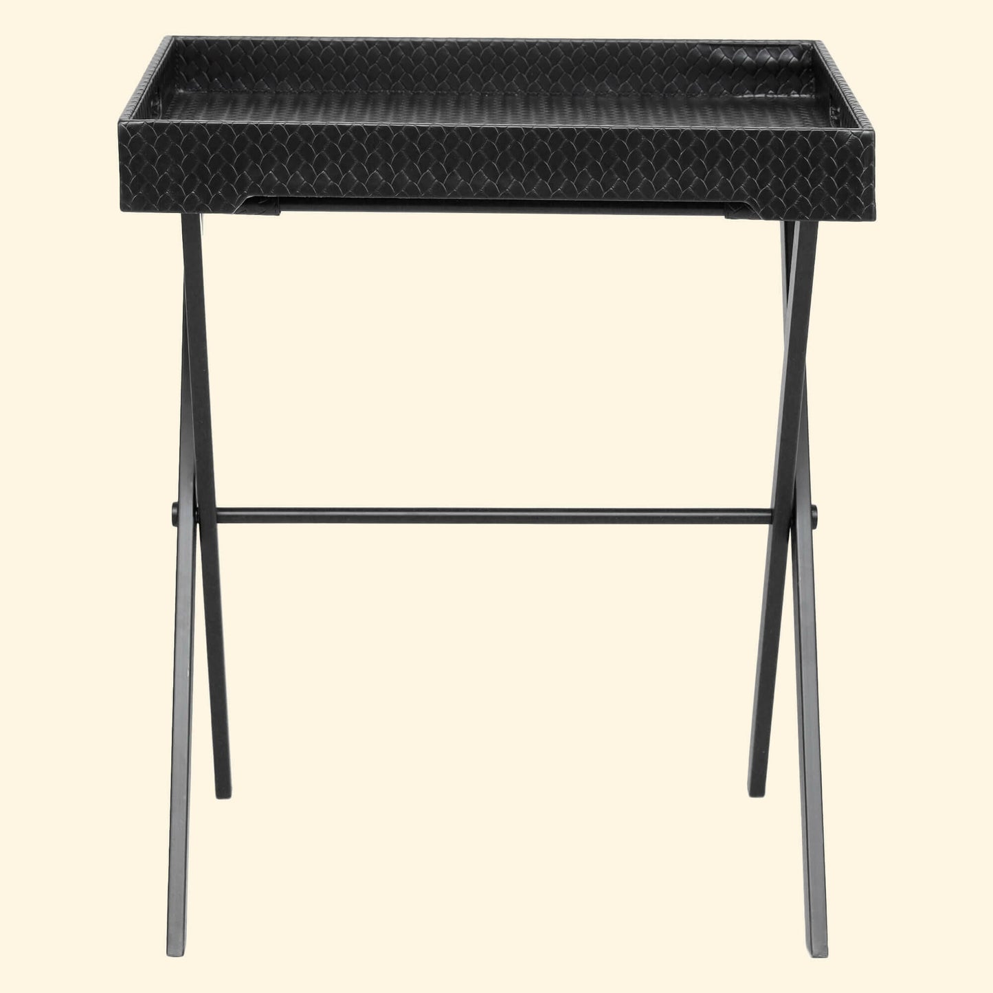 Tray On Stand Black