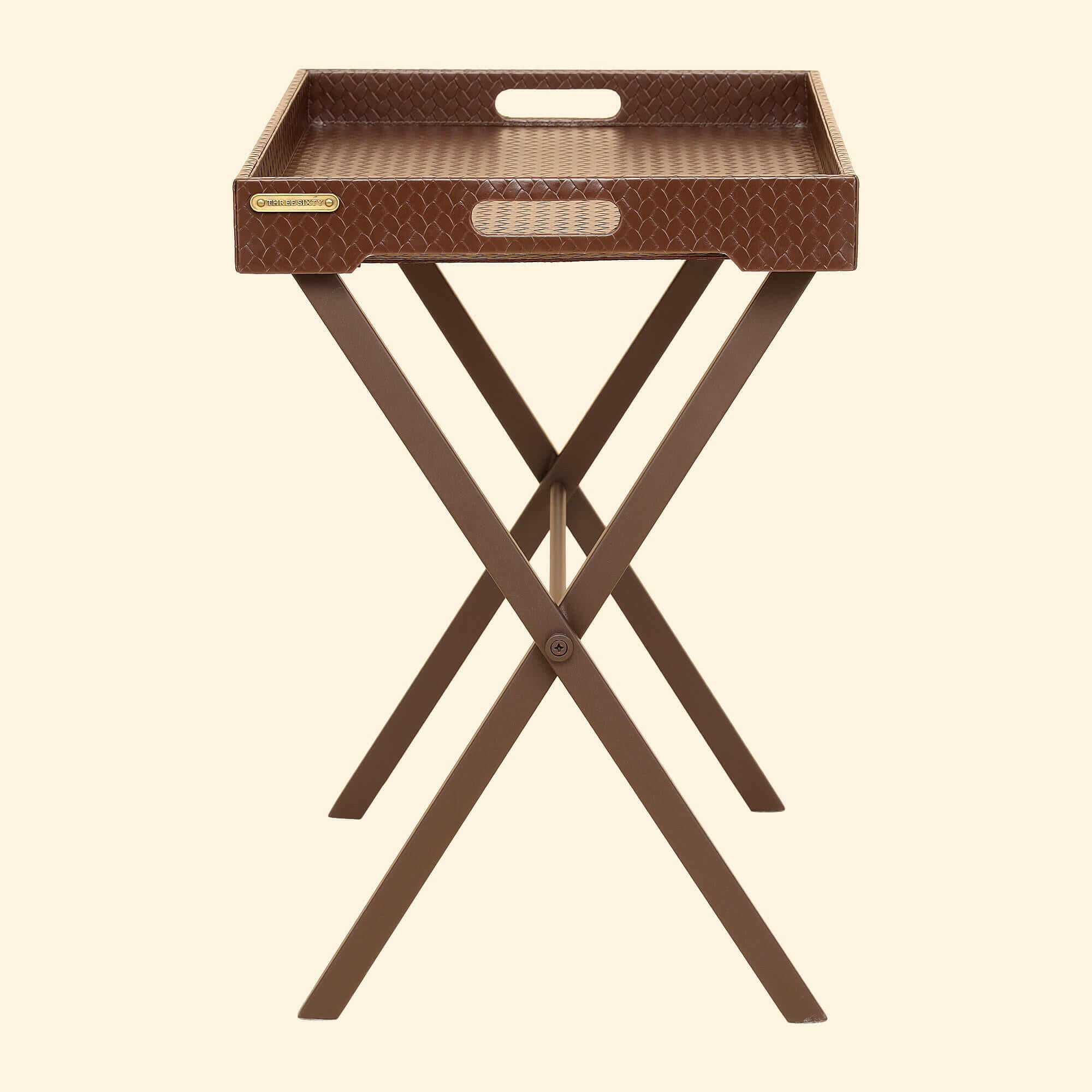 Entwine Tray On Stand Brown