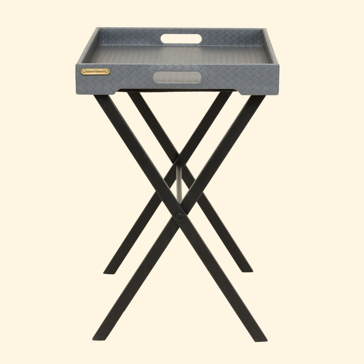 Tray On Stand Grey