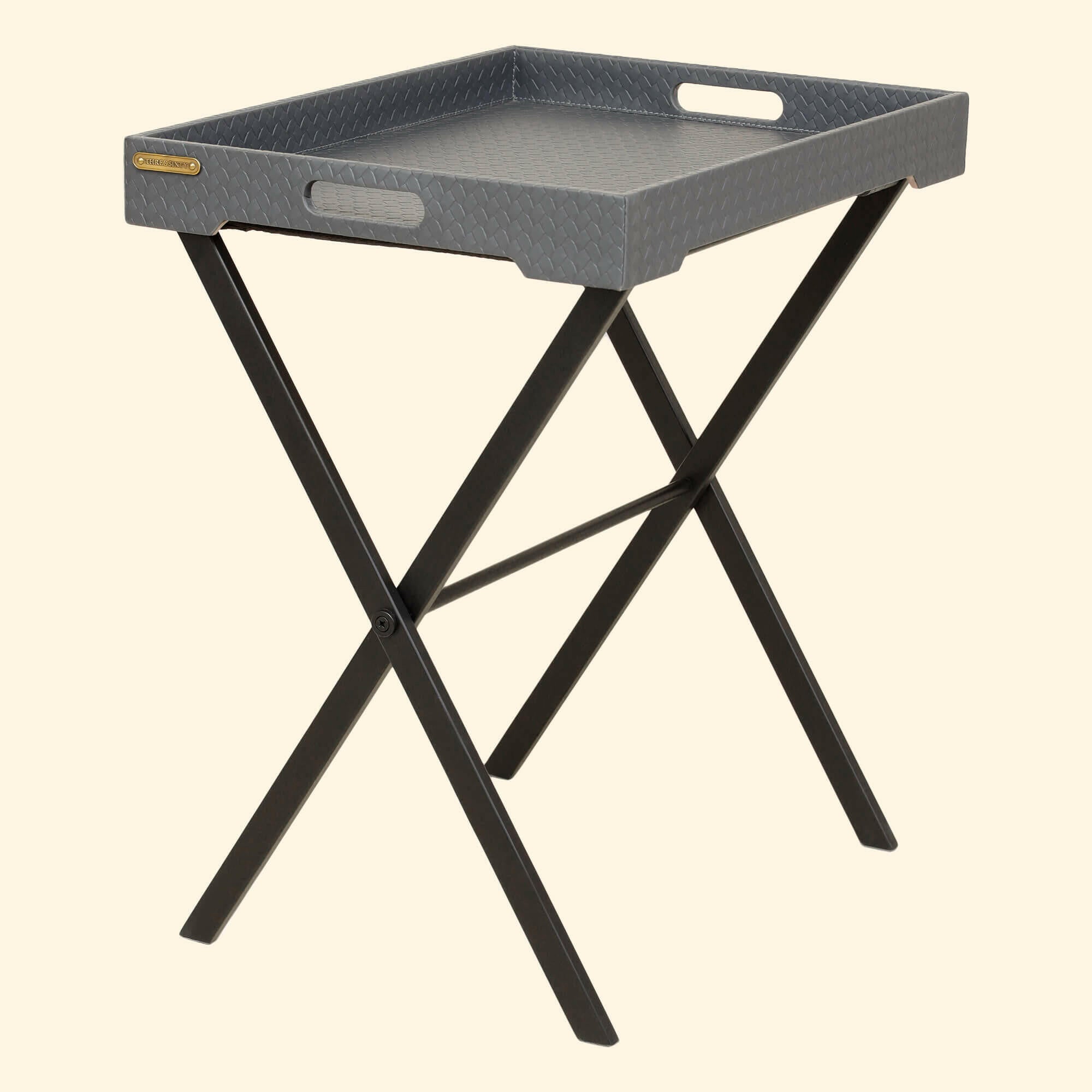 Entwine Tray On Stand Grey - Three Sixty Life