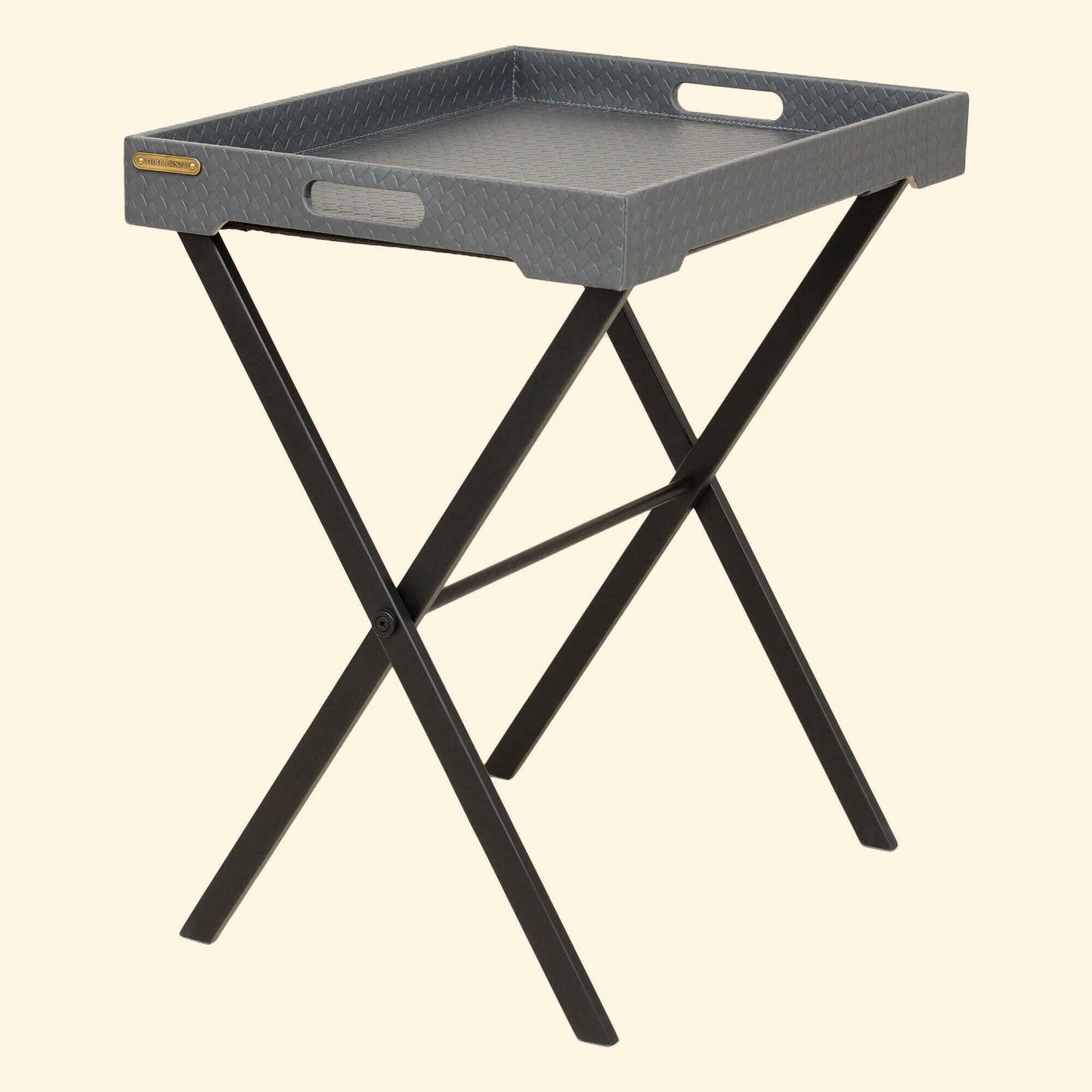 Tray On Stand Grey