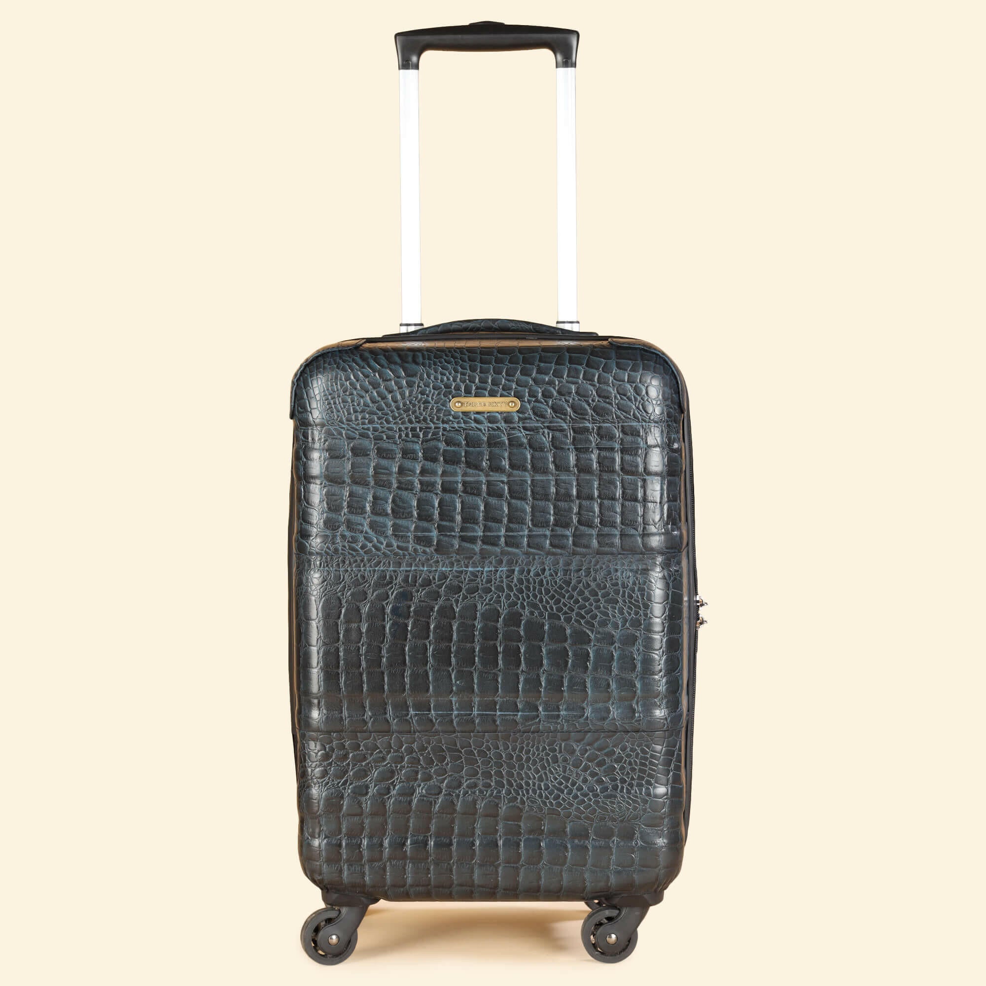 Trolley Bag Premium Quality Genuine Croco Leather Blue