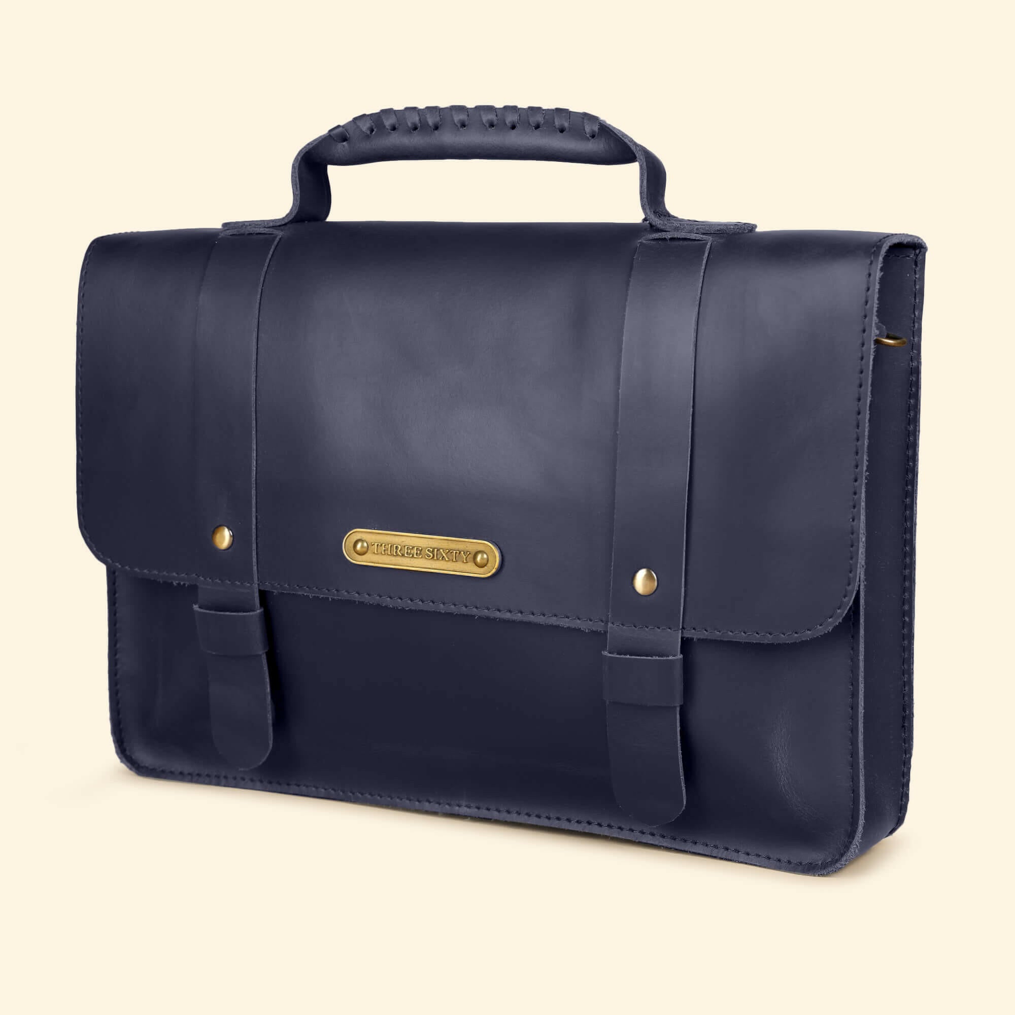 Olgor Utility bag- Genuine Leather Navy Blue