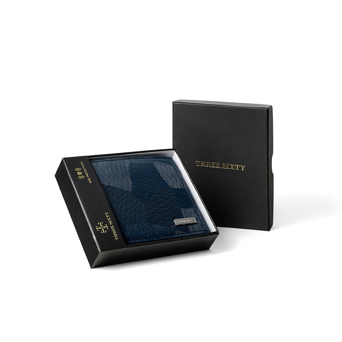 Vertex Men's Leather Wallet Blue