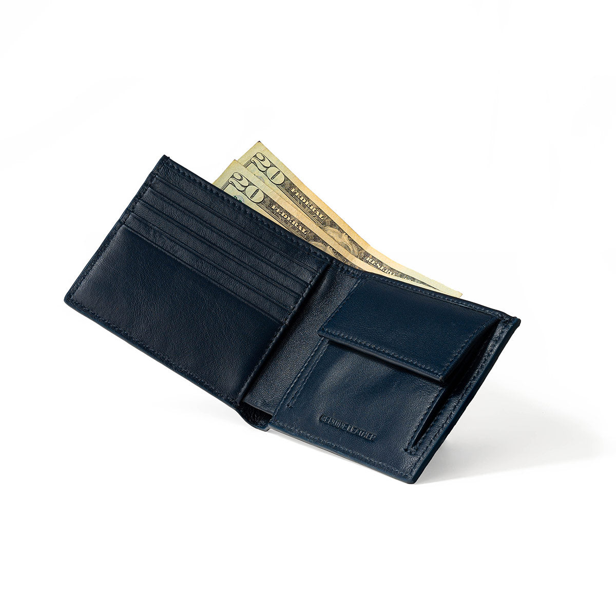 Vertex Men's Leather Wallet Blue