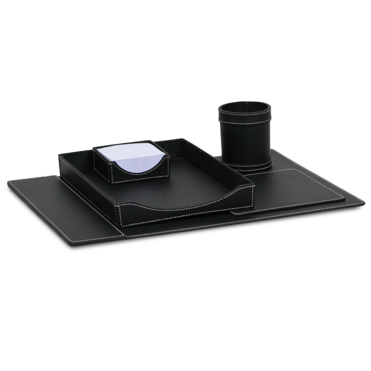 Modella Desktop Set with Mouse Pad Black