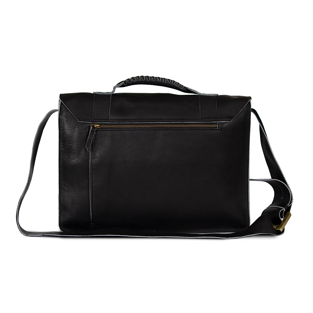 Laptop Bag Pure Leather Black
