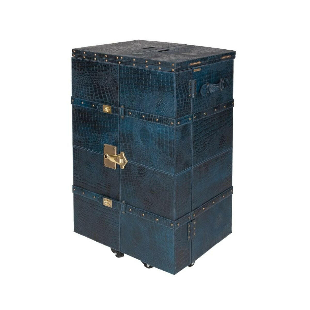 Panama Medium Flap Open Bar Blue