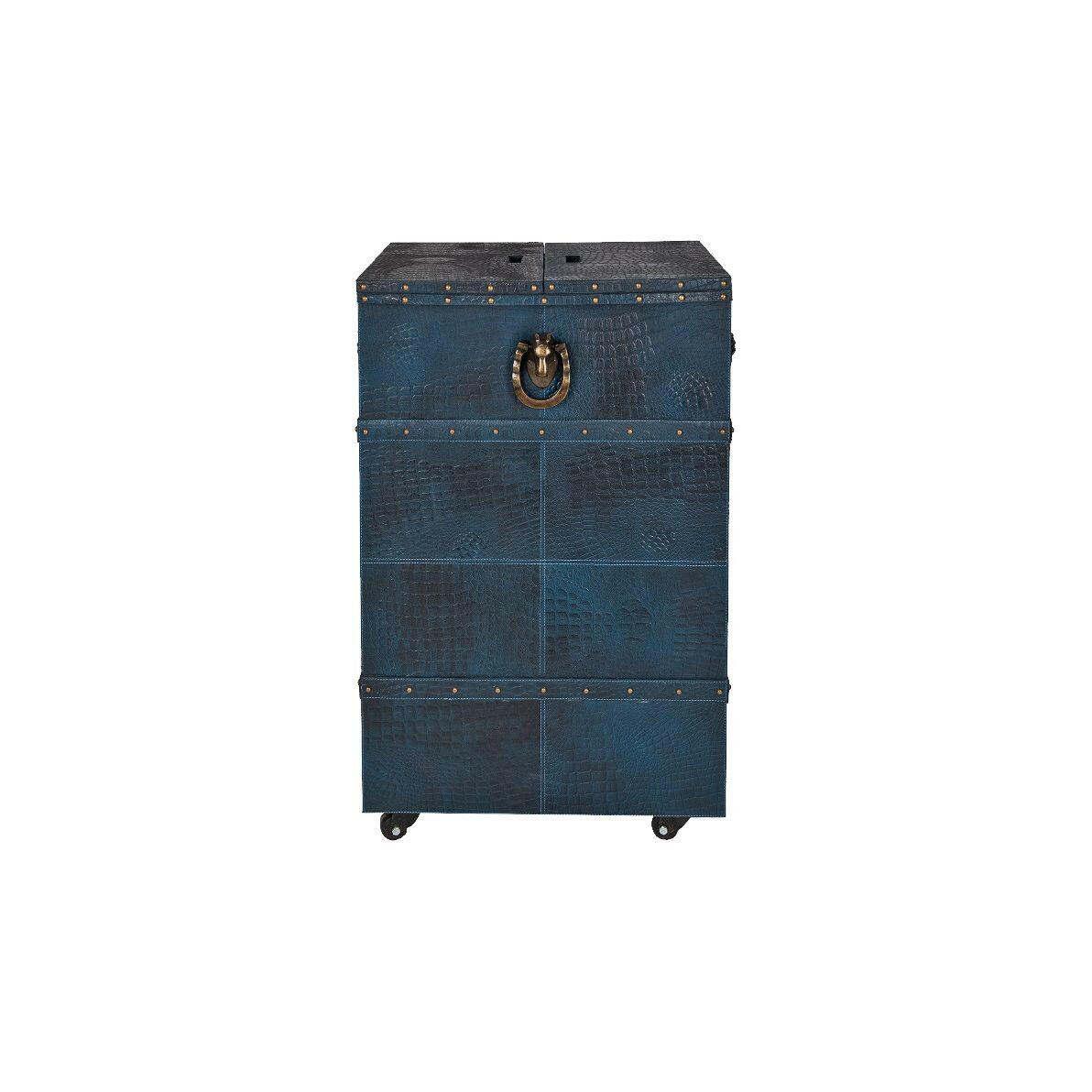 Panama Medium Flap Open Bar Blue