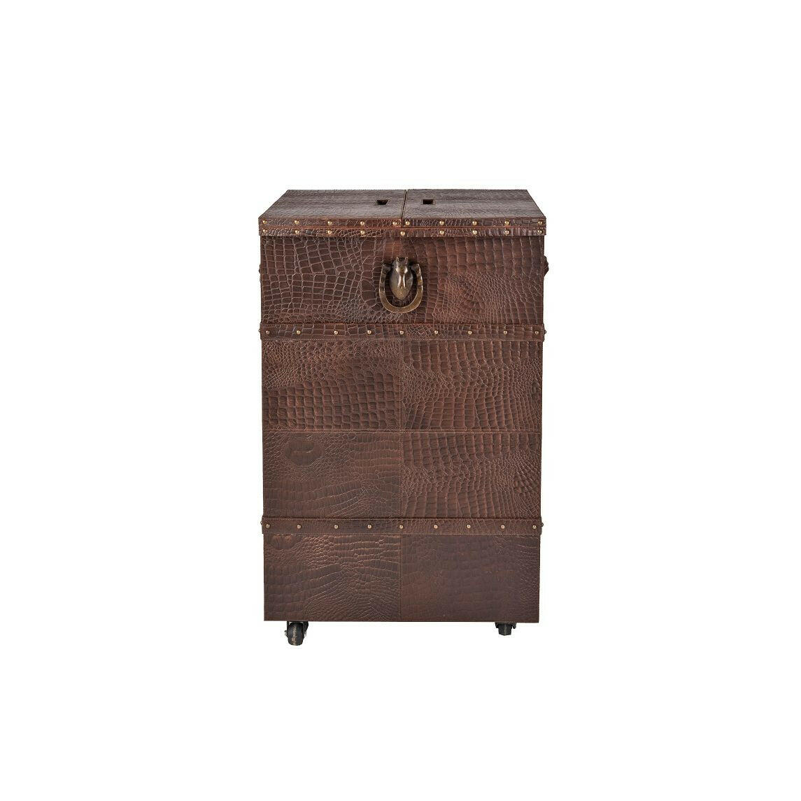 Panama Medium Flap Open Bar Brown