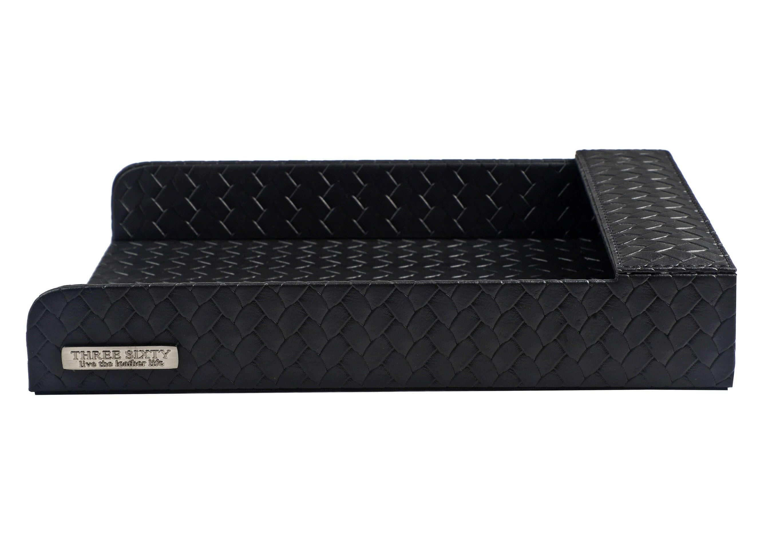 Entwine Paper Tray A4 in Faux Leather Black