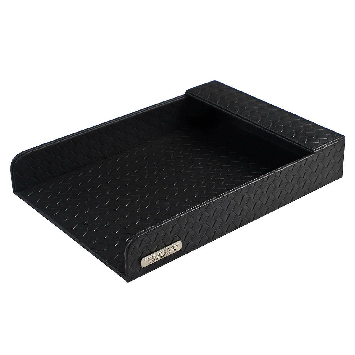 Entwine Paper Tray A4 in Faux Leather Black