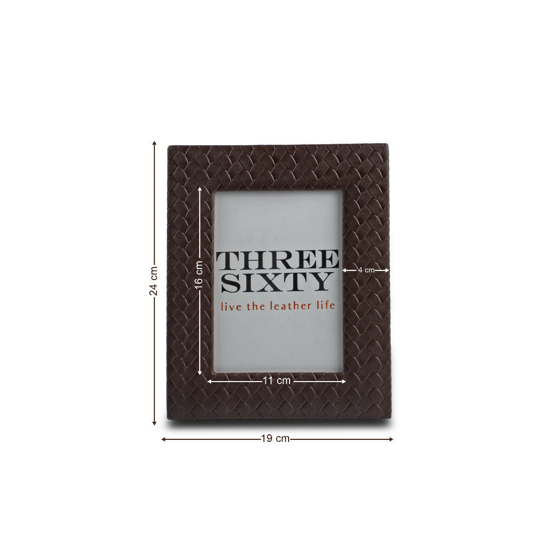 Entwine Photo Frame Brown