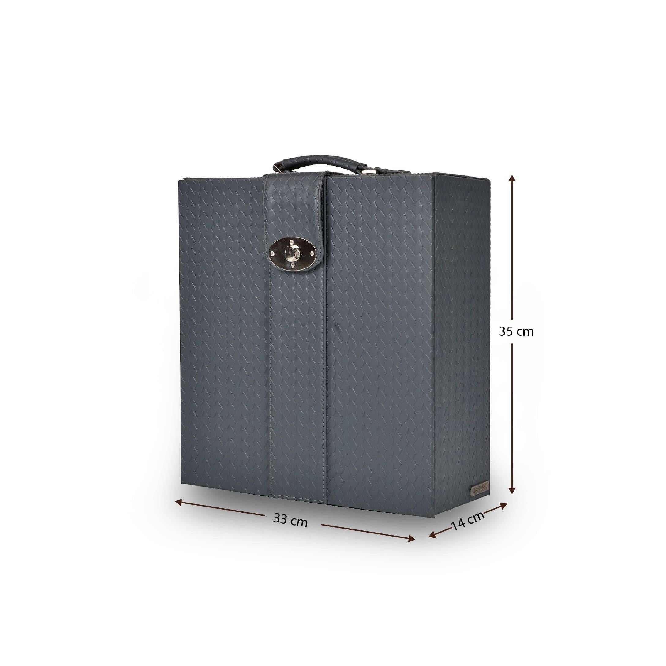 Entwine Briefcase Portable Bar Grey