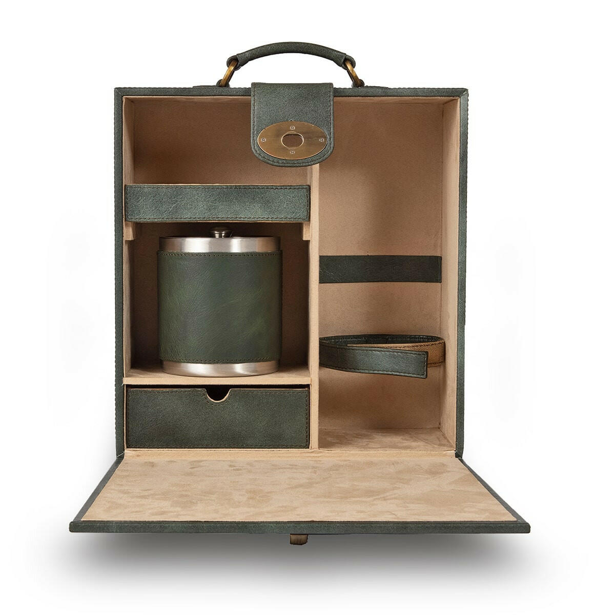 Hyde Portable Briefcase Bar Olive Green