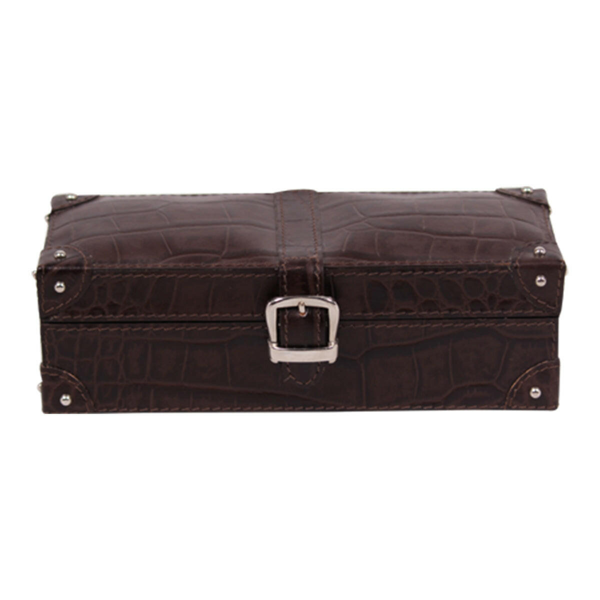 Eden Watch Box of 4 - Brown Croco