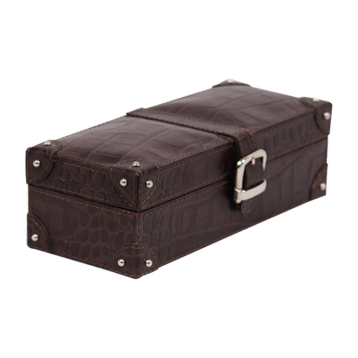 Eden Watch Box of 4 - Brown Croco