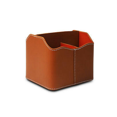 Multi Storage Desk Organizer Cognac