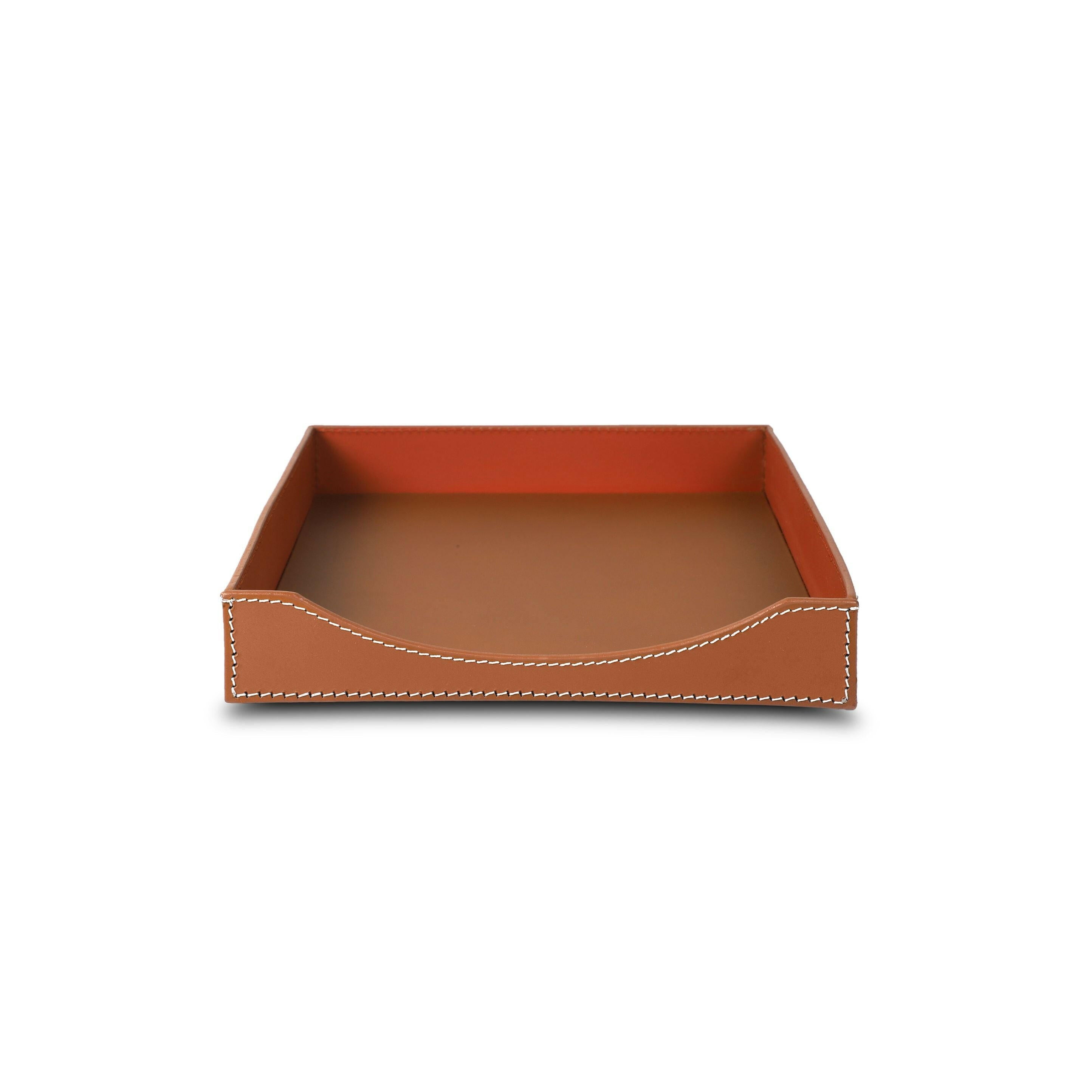 Modella A4 Paper Letter Organizer Cognac