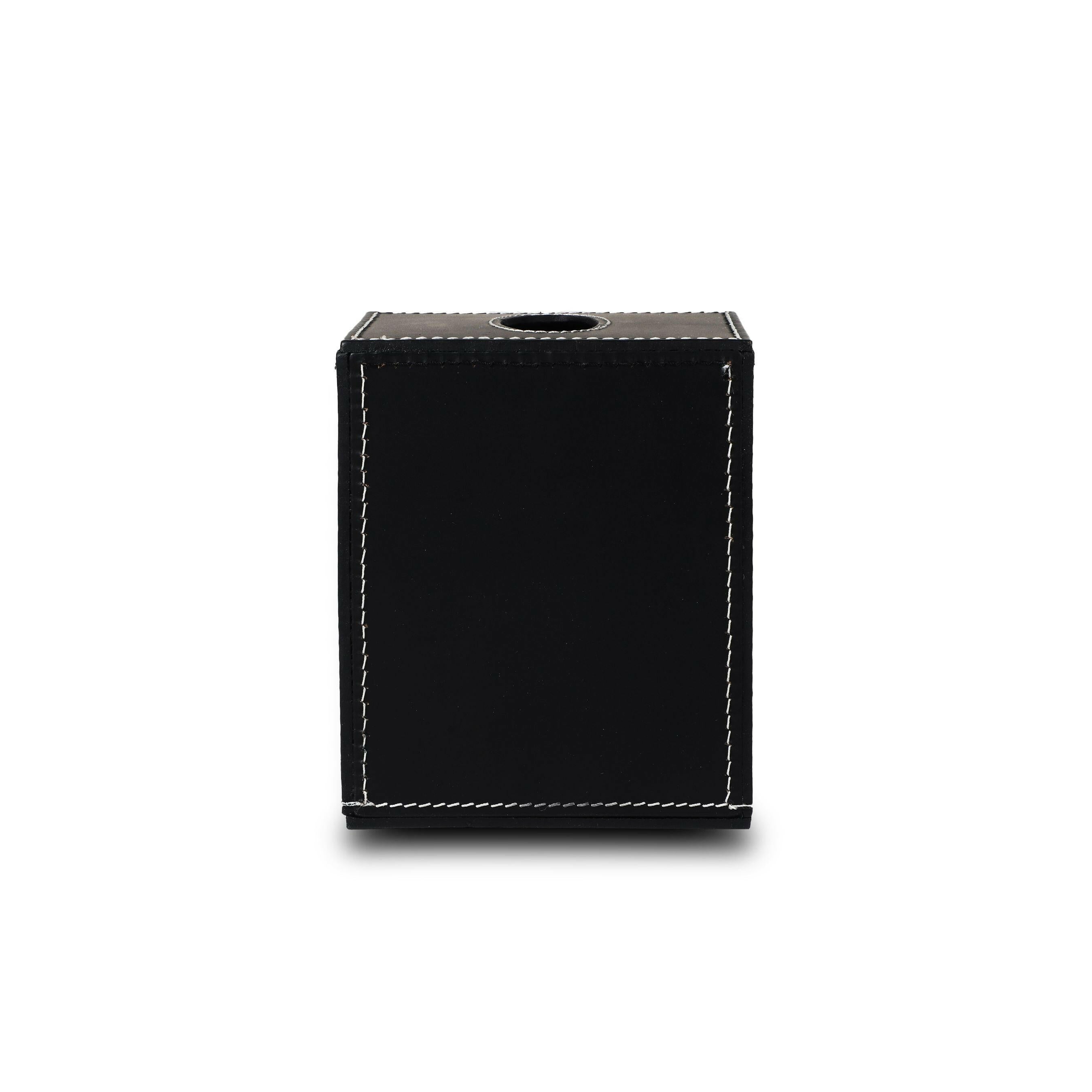 Modella High Tissue Box Holder Black