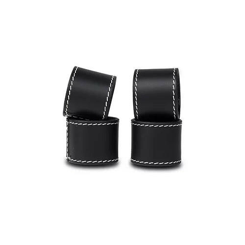 Modella Napkin Holder & Placemats Set Of 6 Black