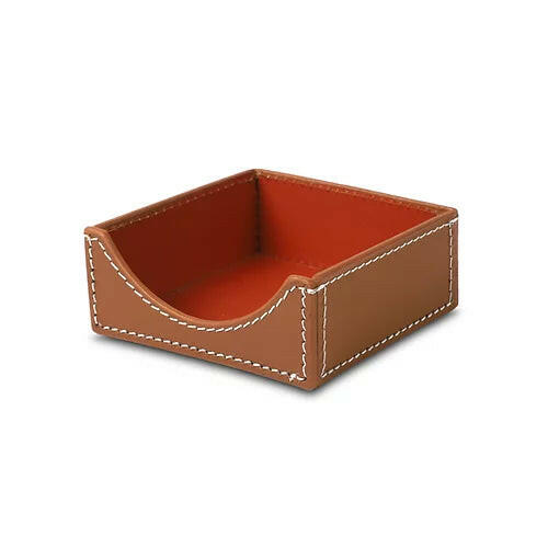 Modella Square Memo Holder Cognac