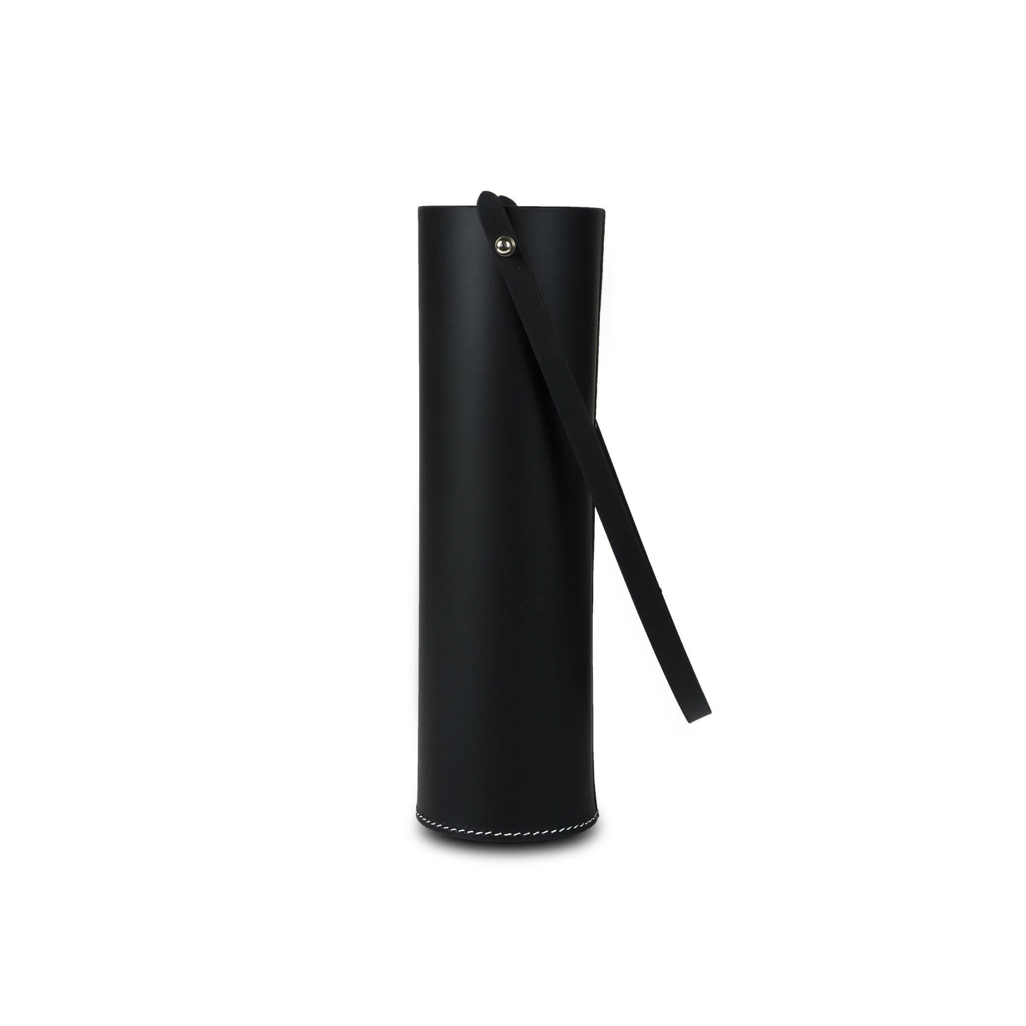 Modella Tall Single Wine Bottle Holder Black
