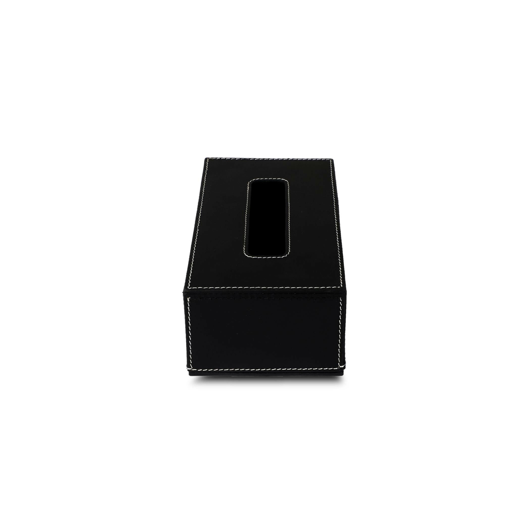 Modella Tissue Box Holder Black