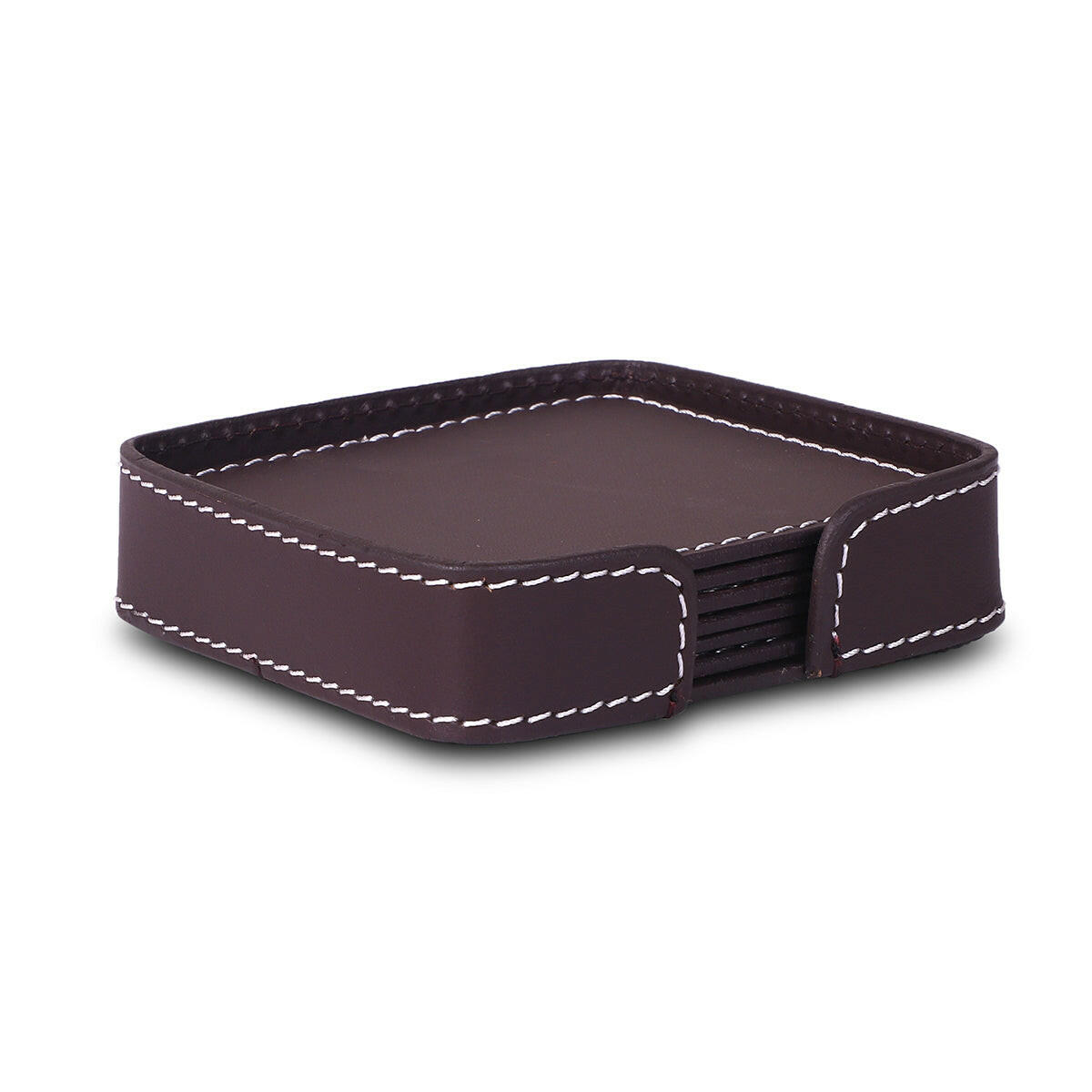 Modella Square Coasters Set Of 6 Bordeaux