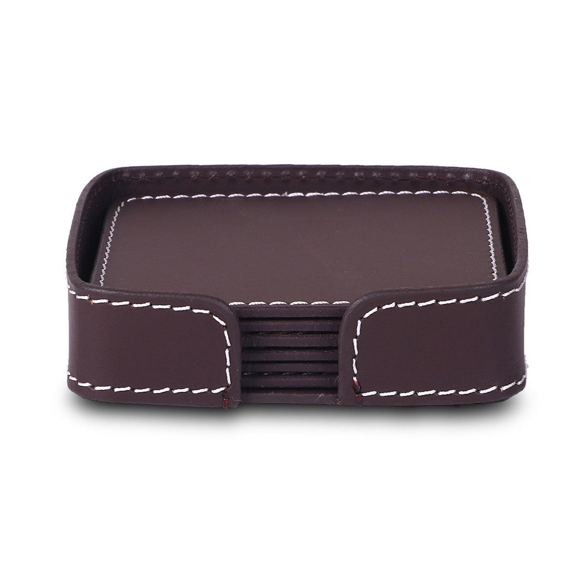 Modella Square Coasters Set Of 6 Bordeaux