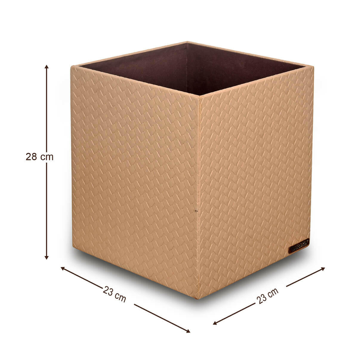 Entwine Taper Waste Bin Beige