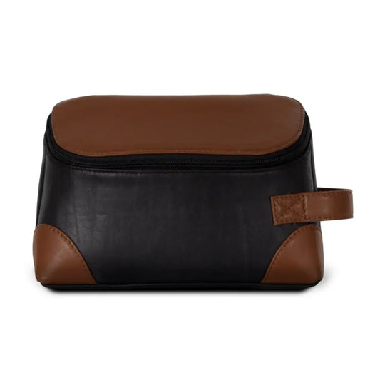 Travel Kit Leather Black & Brown