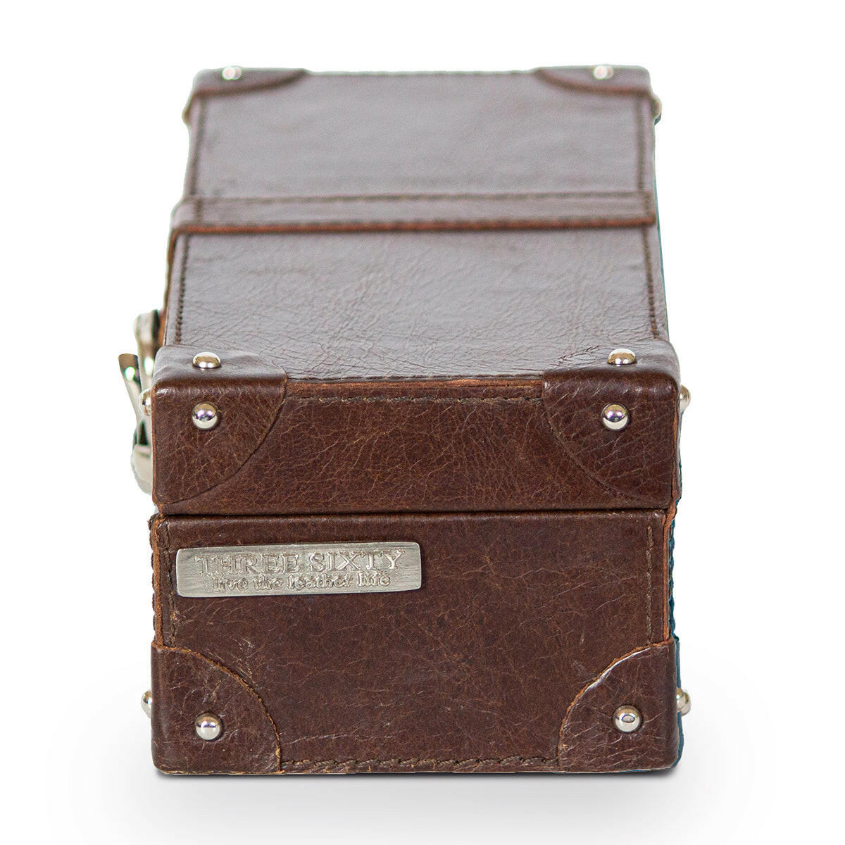 Watch Box of 4 Waxy Leather - Brown