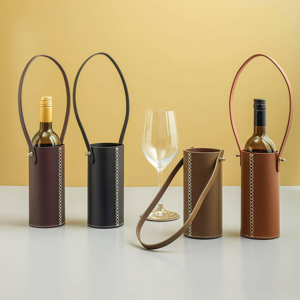 Modella Wine Bottle Holder Cognac