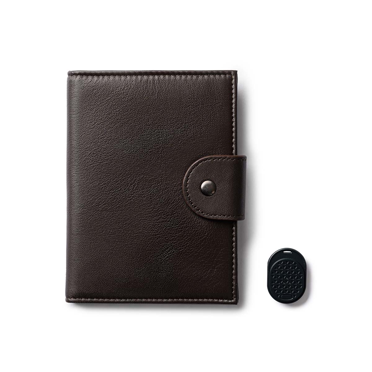 Orbit Smart Passport Holder Bi-Fold Brown