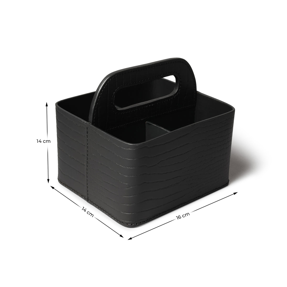 Sterling Croco Carry All Caddy Black