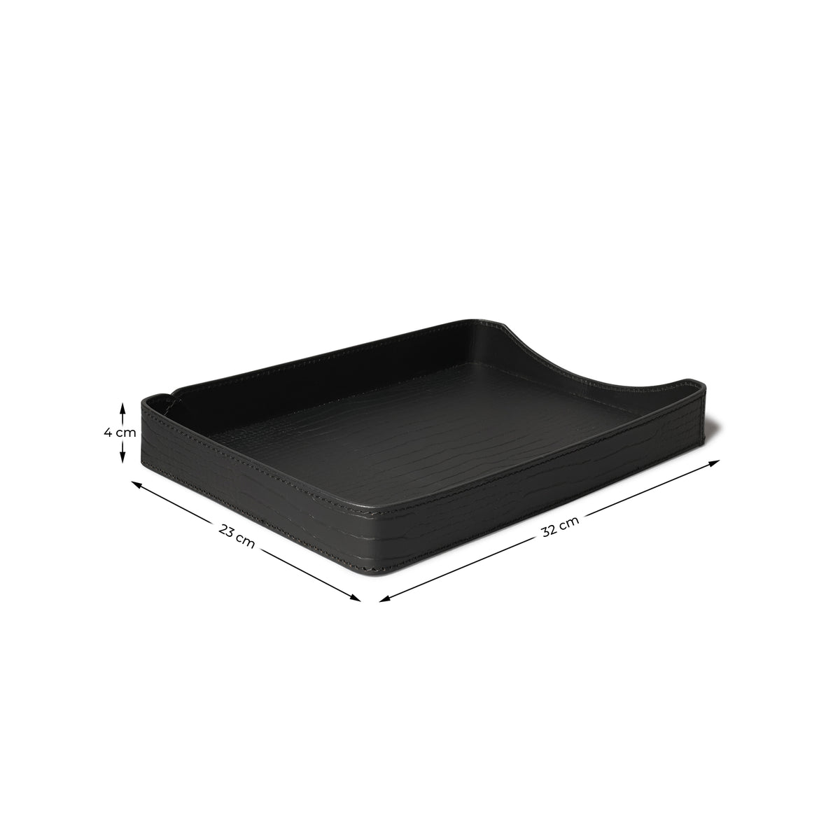 Sterling Croco A4 Papertray Black