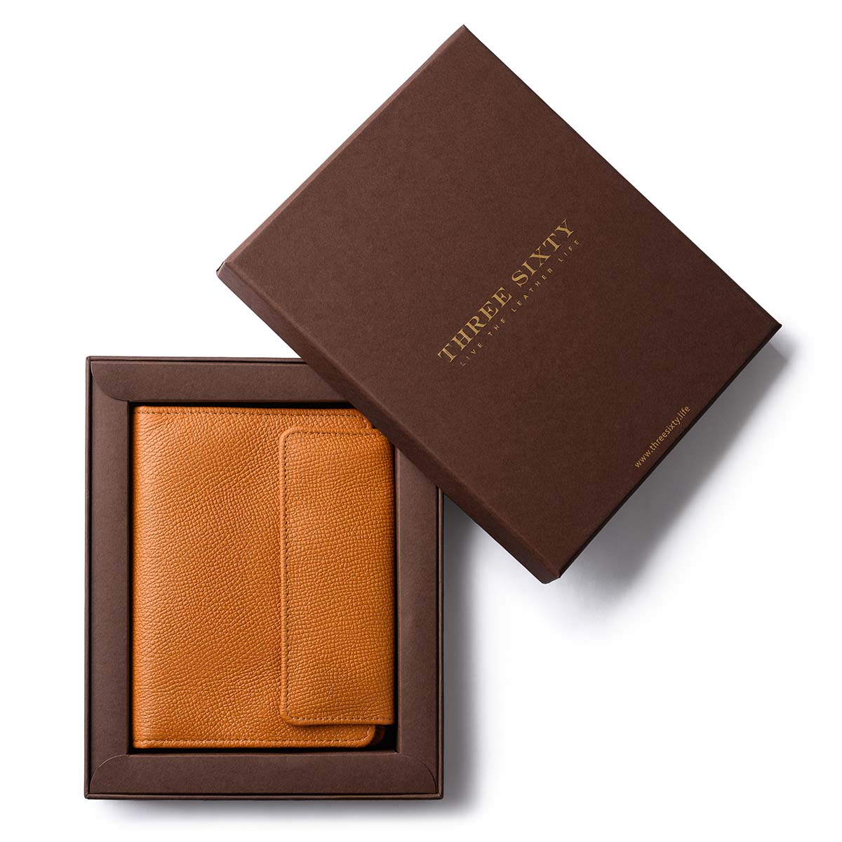 Orbit Smart Passport Holder Tri-Fold Tan