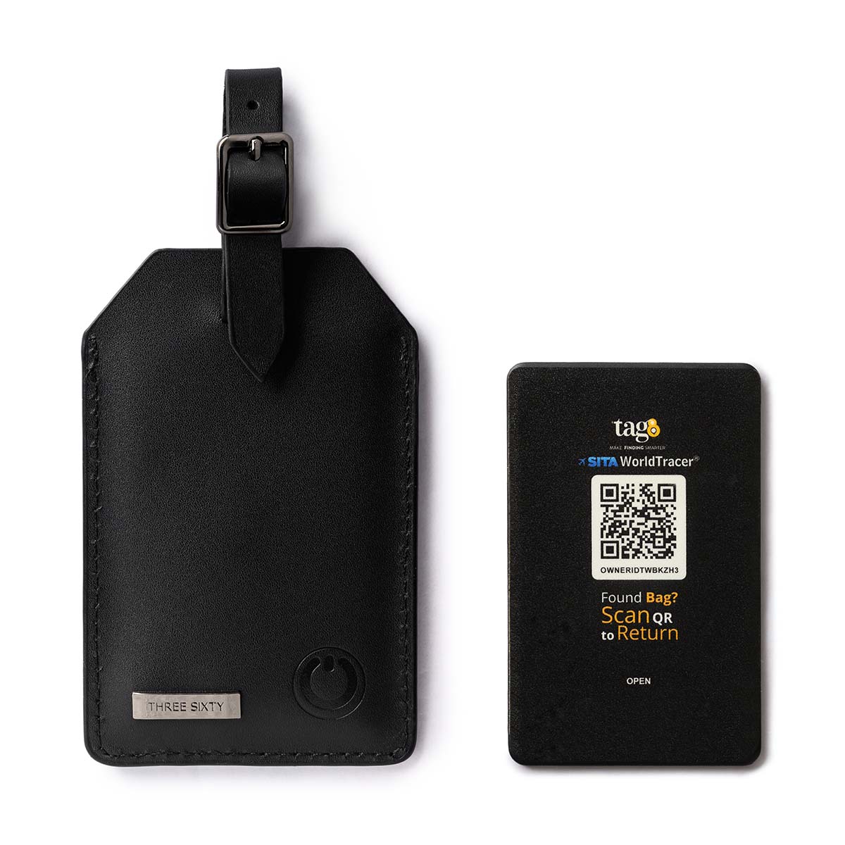 Orbit Smart Luggage Tag Black