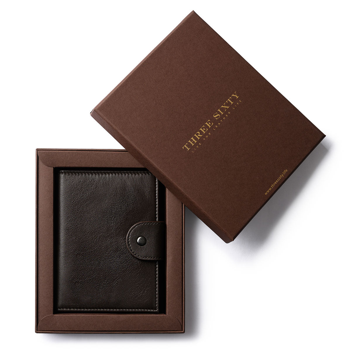 Orbit Smart Passport Holder Bi-Fold Brown