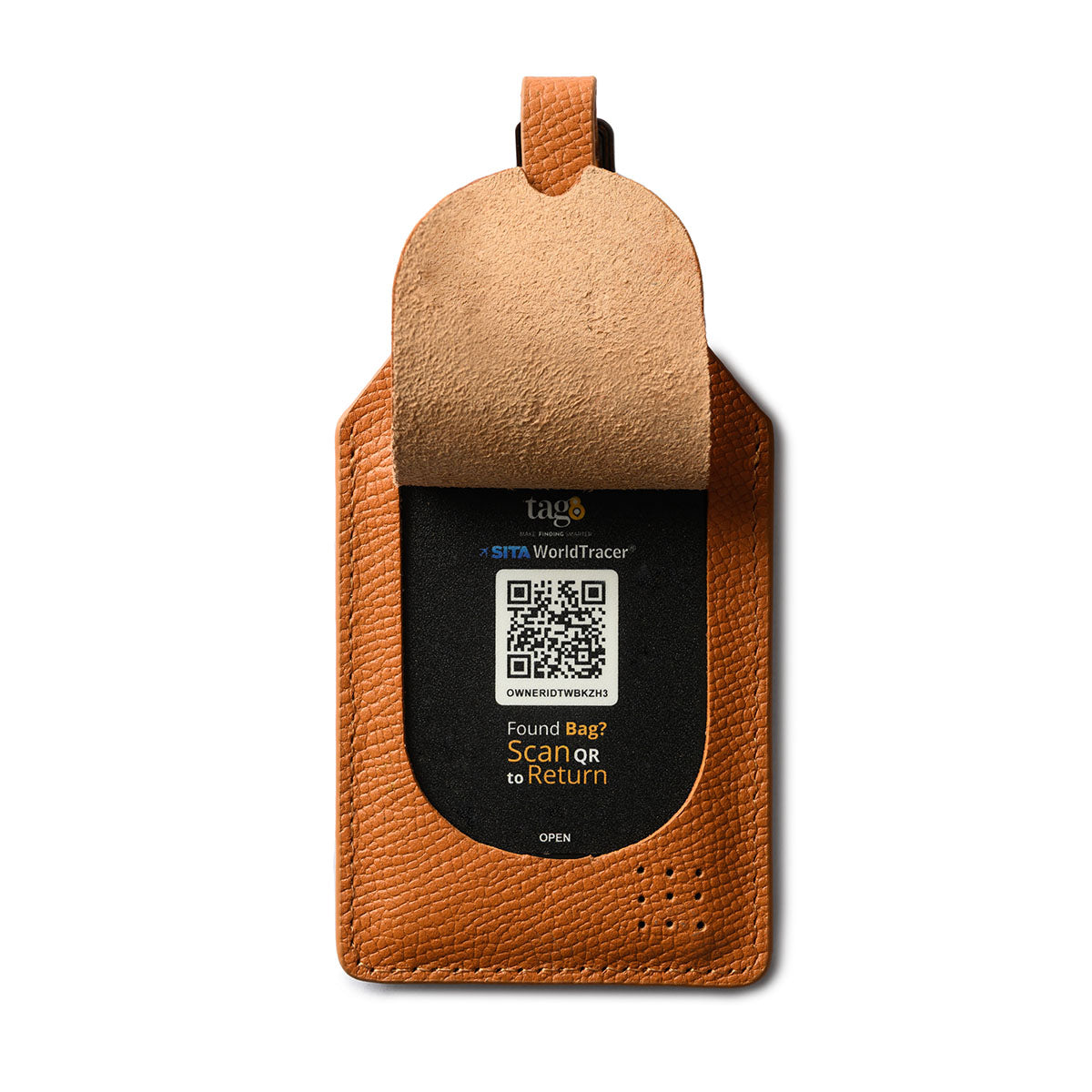 Orbit Smart Luggage Tag Tan