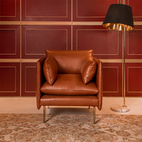 Aara Single seater sofa Cognac