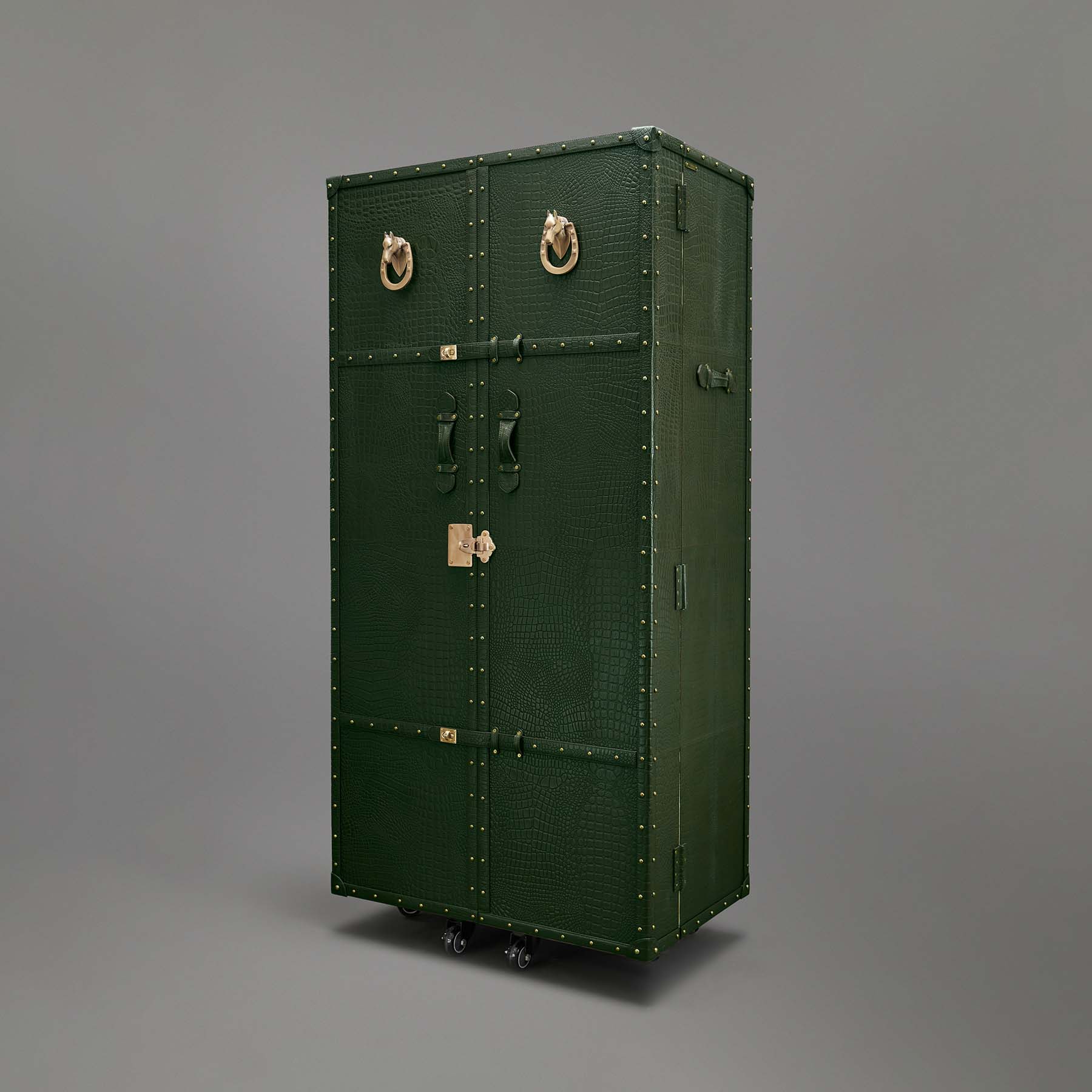 Artemis Croco Tall Leather Bar Green