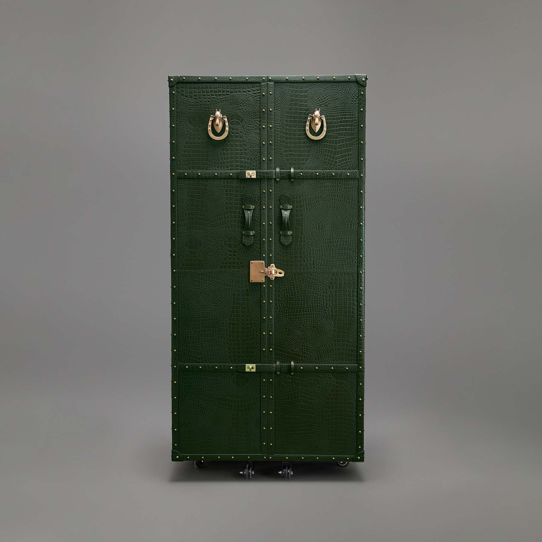 Artemis Croco Tall Leather Bar Green