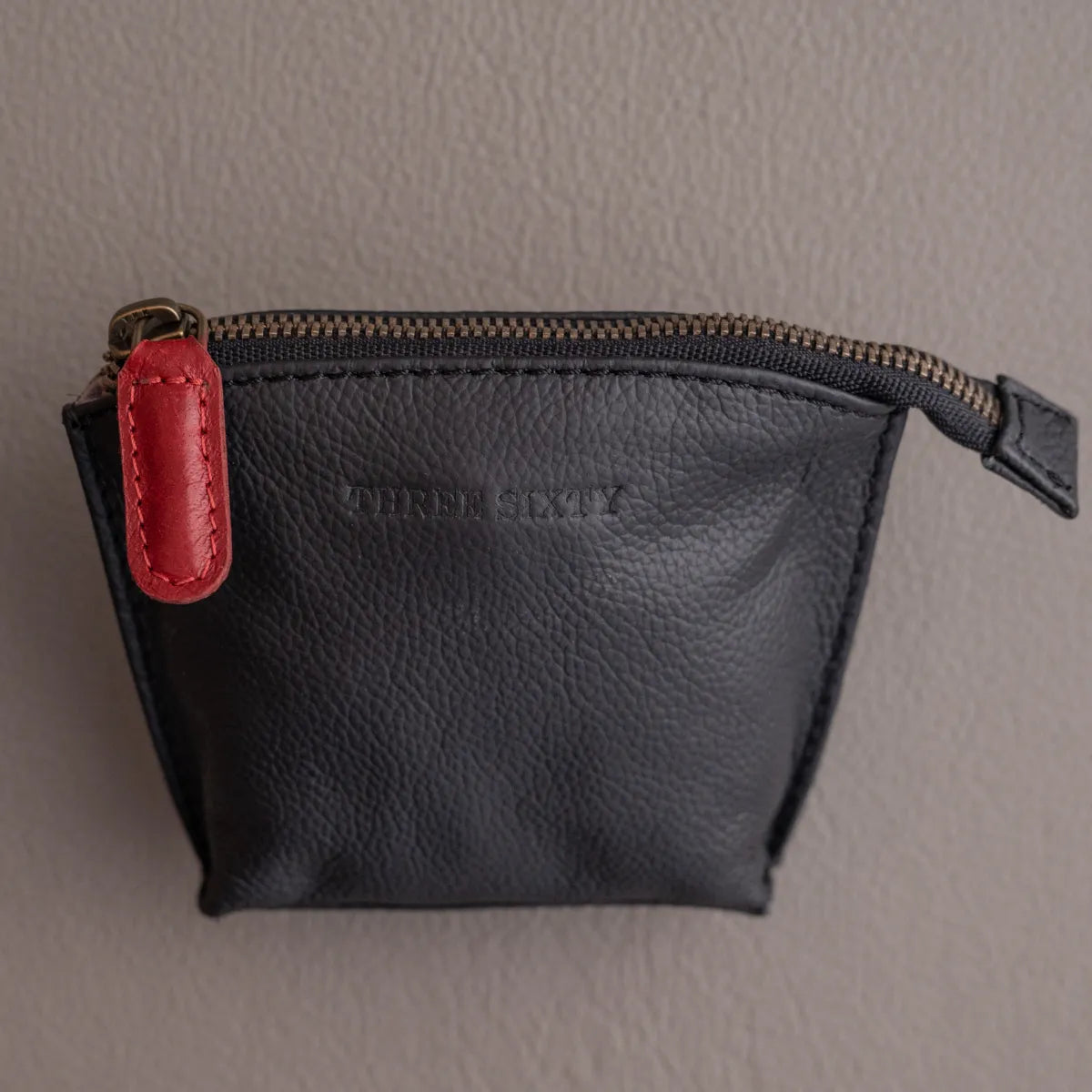 Auna Coin Purse- Genuine Waxy Leather Black
