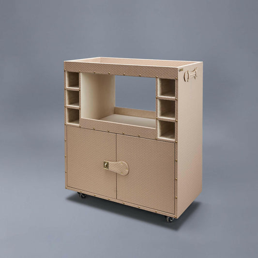Belize Croco Bar Trolley Beige