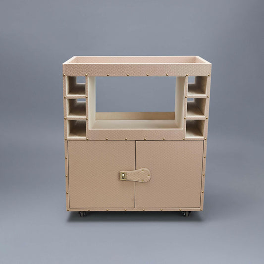 Belize Croco Bar Trolley Beige