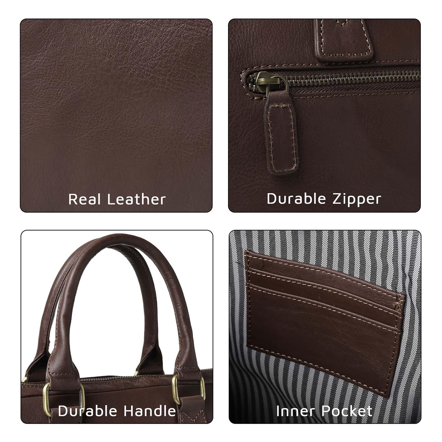 Benson 13.3-Inch Laptop Bag Brown