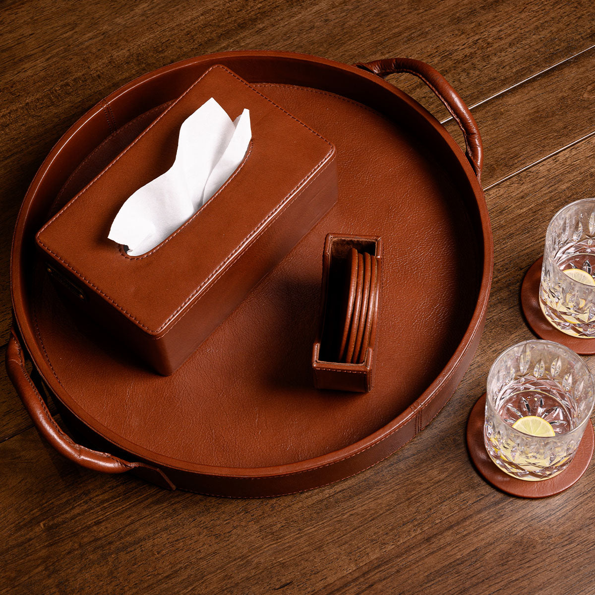 Casa Trio Set Waxy Cognac