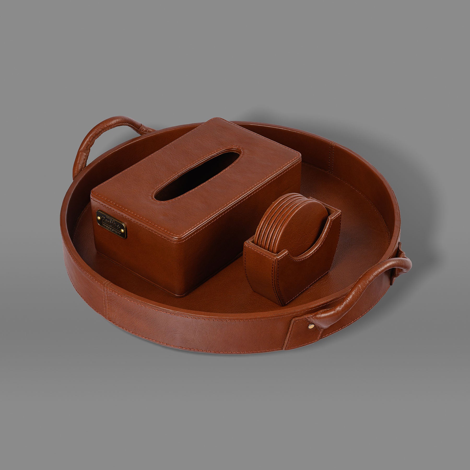 Casa Trio Set Waxy Cognac